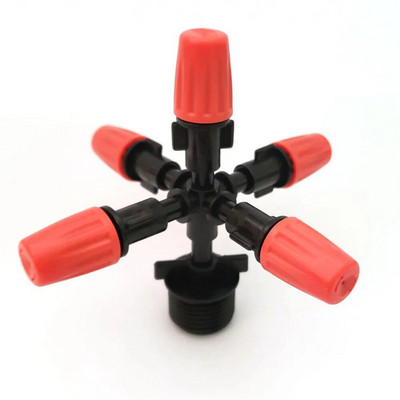 1 set 5-smjerni vrtni raspršivač 1/2" podesiva mlaznica raspršivača vode za zamagljivanje Automatska raspršivač za zalijevanje cvijeća Mlaznica za raspršivanje