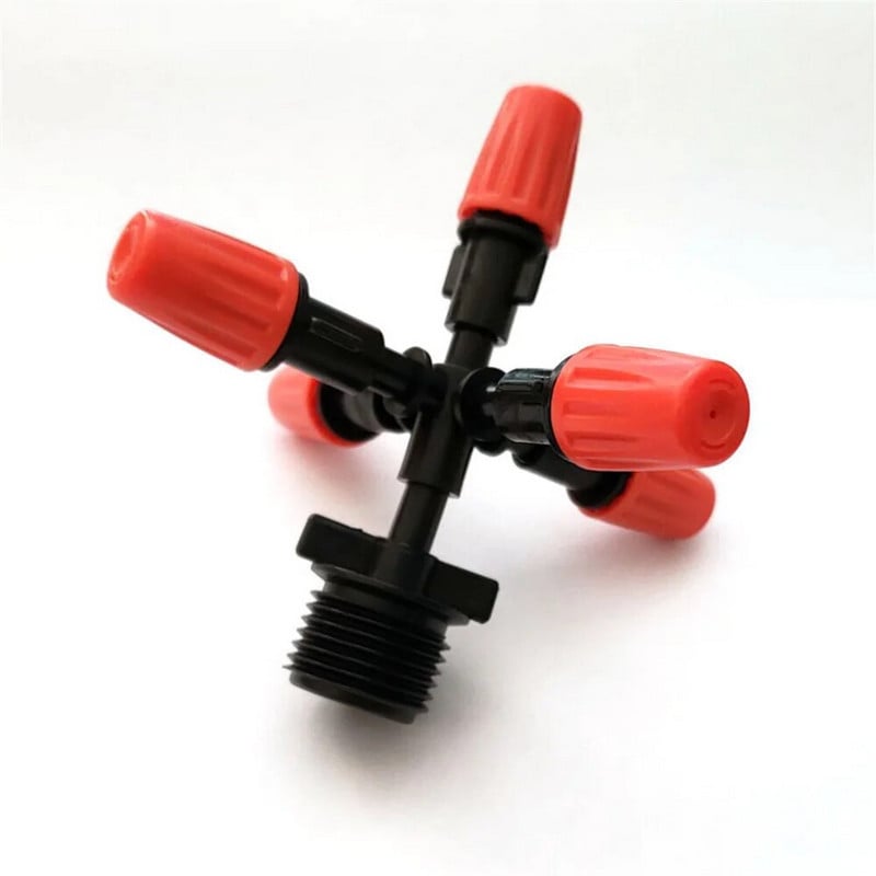 1 set 5-smjerni vrtni raspršivač 1/2" podesiva mlaznica raspršivača vode za zamagljivanje Automatska raspršivač za zalijevanje cvijeća Mlaznica za raspršivanje