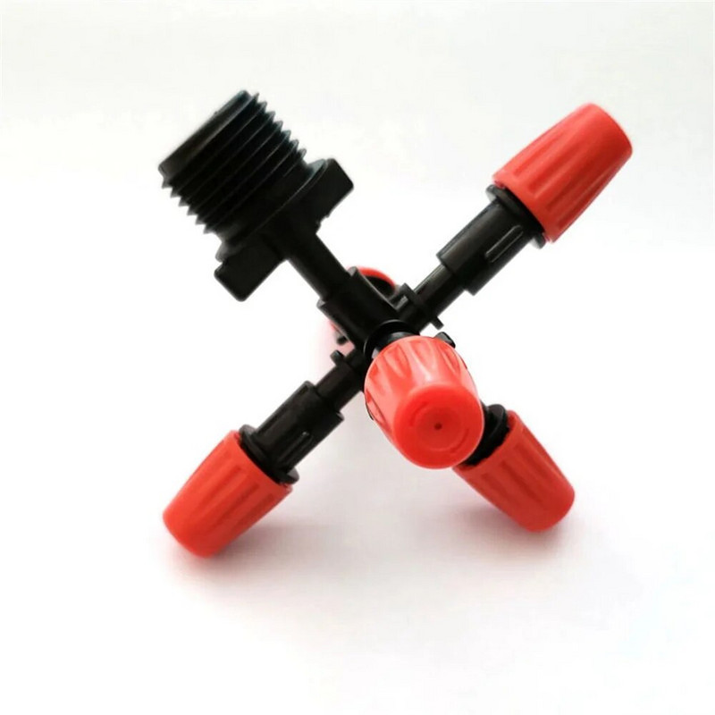 1 set 5-smjerni vrtni raspršivač 1/2" podesiva mlaznica raspršivača vode za zamagljivanje Automatska raspršivač za zalijevanje cvijeća Mlaznica za raspršivanje