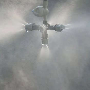 Κρεμαστό σταυρό πολλαπλών ομίχλης ακροφύσιο ψεκαστήρα ομίχλης κατά σταγόνας Ακροφύσιο ομίχλης με αγκαθωτό σύνδεσμο 1 σετ
