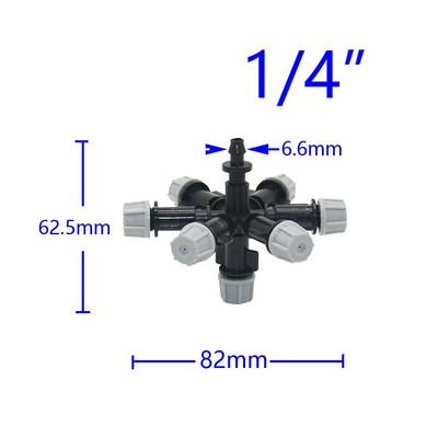 Viseća križna mlaznica s višestrukim zamagljivanjem Mlaznica za raspršivanje protiv kapanja s bodljikavim navojnim priključkom 1 set