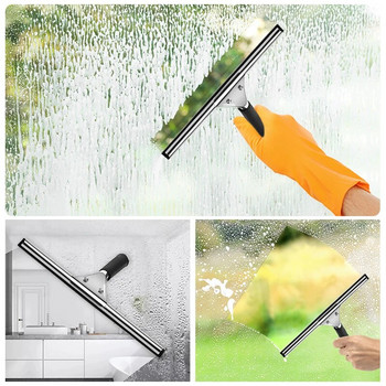 Чистачка за почистване на стъкла Чистачка за прозорци 25 36 45 см Инструмент за почистване на прозорци Гумено острие за баня Душ Почистване на стъкла на домашен автомобил