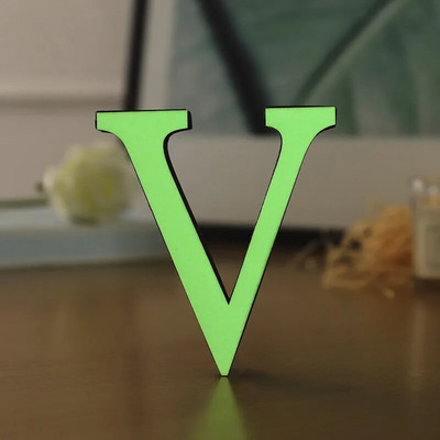 PVC 3D 10cm šviečiančios raidės sienų apdaila Ekologiškas plastikas angliškos abėcėlės amatai dekoratyviniai