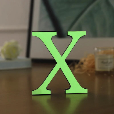 PVC 3D 10cm šviečiančios raidės sienų apdaila Ekologiškas plastikas angliškos abėcėlės amatai dekoratyviniai