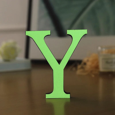 PVC 3D 10cm šviečiančios raidės sienų apdaila Ekologiškas plastikas angliškos abėcėlės amatai dekoratyviniai