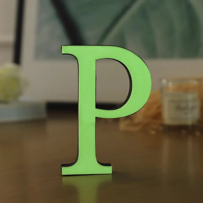 PVC 3D 10cm šviečiančios raidės sienų apdaila Ekologiškas plastikas angliškos abėcėlės amatai dekoratyviniai