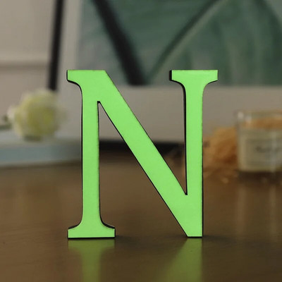 PVC 3D 10cm šviečiančios raidės sienų apdaila Ekologiškas plastikas angliškos abėcėlės amatai dekoratyviniai