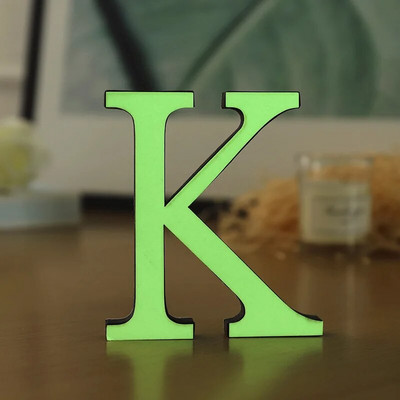 PVC 3D 10cm šviečiančios raidės sienų apdaila Ekologiškas plastikas angliškos abėcėlės amatai dekoratyviniai