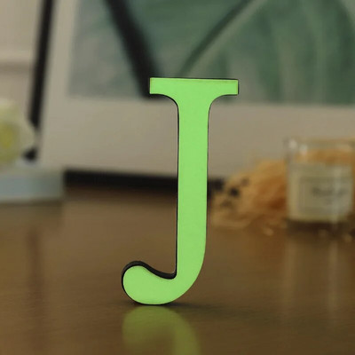 PVC 3D 10cm šviečiančios raidės sienų apdaila Ekologiškas plastikas angliškos abėcėlės amatai dekoratyviniai