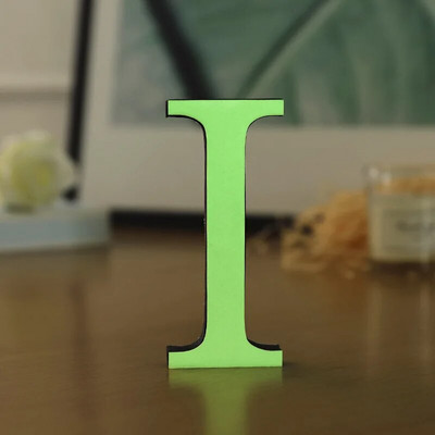 PVC 3D 10cm šviečiančios raidės sienų apdaila Ekologiškas plastikas angliškos abėcėlės amatai dekoratyviniai