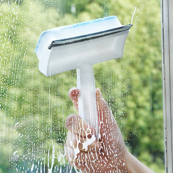 Четка за почистване на стъкла на прозорци Гъба Чистачка Препарат за почистване на огледала Стена за баня Душ Ракела Почистване на дома