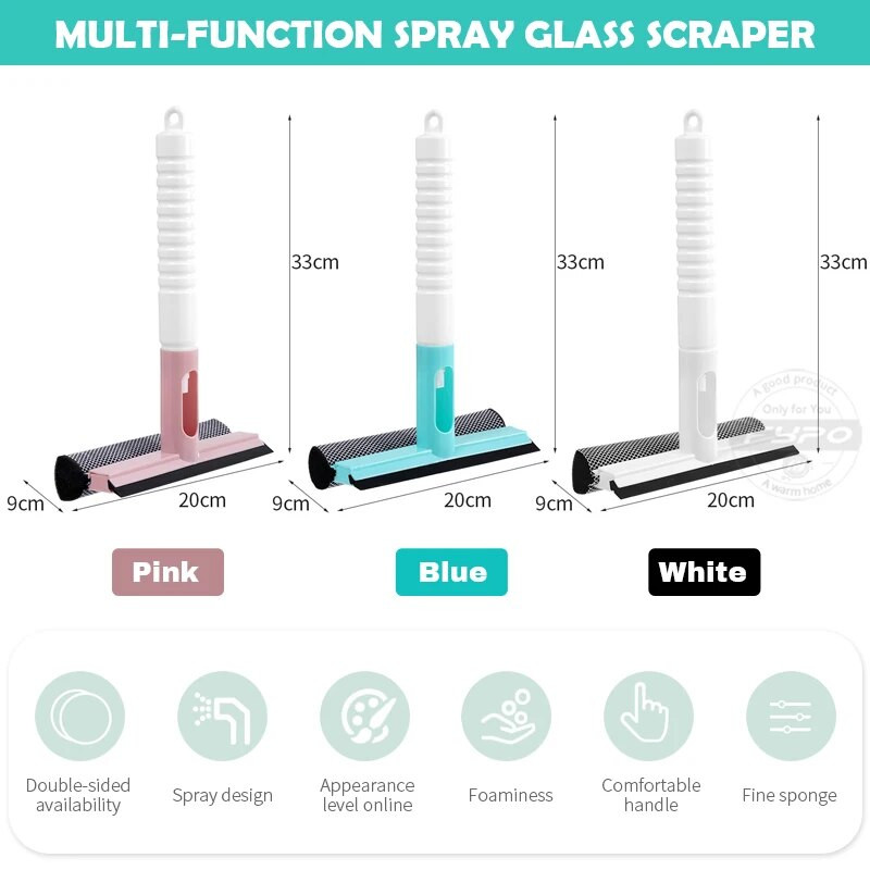 Aknapuhastushari Kahepoolne Lahti võetav varras Aknapuhastus Mop Klaasi kaabitsa puhasti veepihustuspudeli puhastustööriistaga
