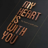 NOVO Nordijski stil Slovo od crnog oraha Ukrasna kombinacija slova Zidna dekoracija DIY Slovo Dekoracija doma Drvena abeceda