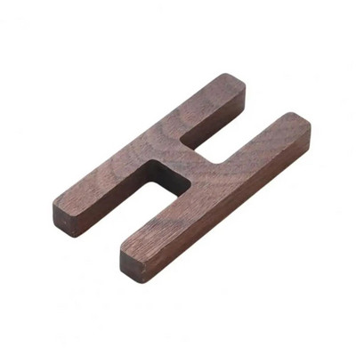 NOVO Nordijski stil Slovo od crnog oraha Ukrasna kombinacija slova Zidna dekoracija DIY Slovo Dekoracija doma Drvena abeceda