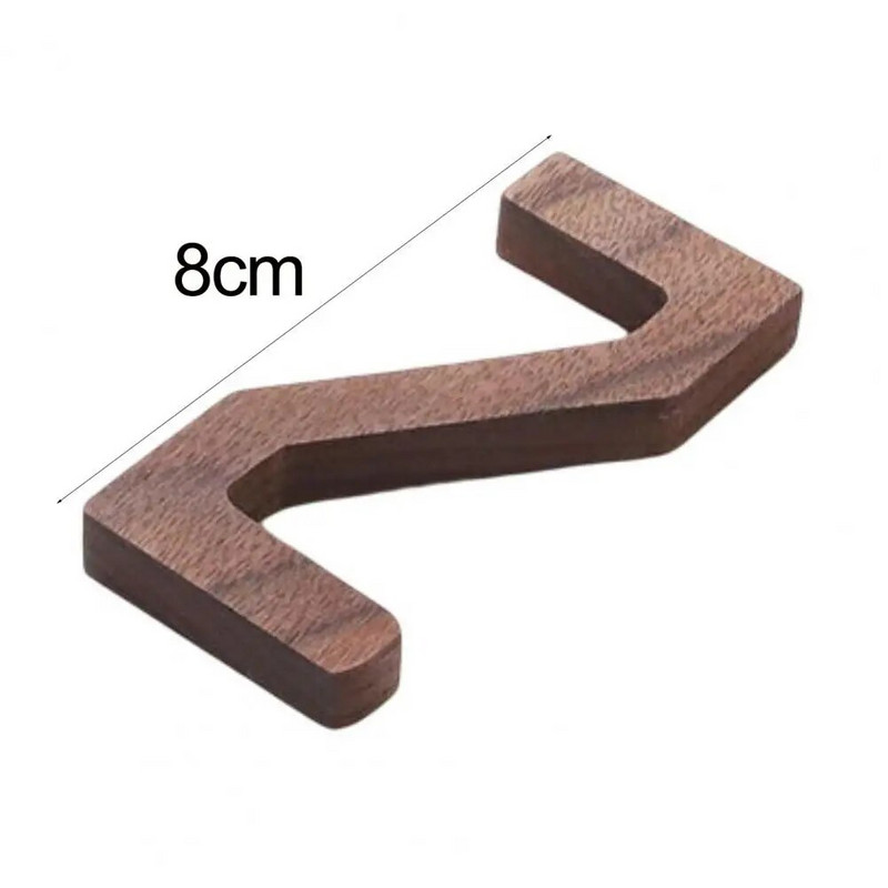 NOVO Nordijski stil Slovo od crnog oraha Ukrasna kombinacija slova Zidna dekoracija DIY Slovo Dekoracija doma Drvena abeceda