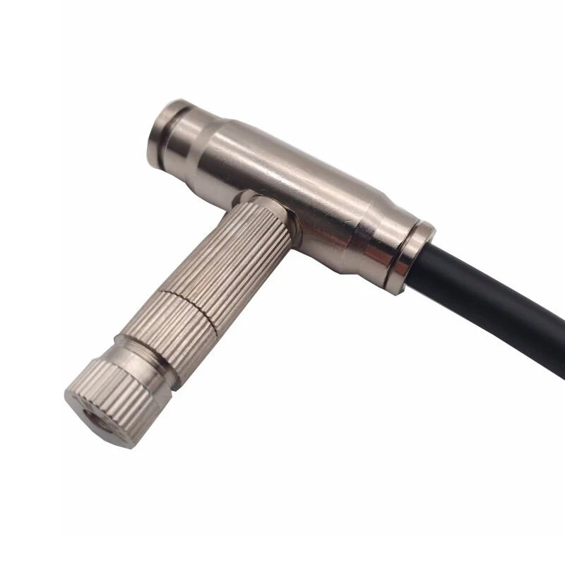Duză de pulverizare pentru ceață de înaltă presiune Tee 1/4 inch 3/8 inch Conector de racord pentru țeavă cu inserție rapidă