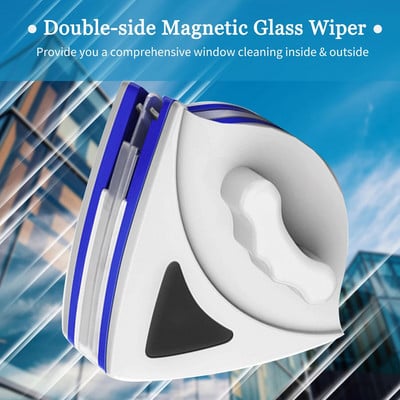 Magnetic Glass Brush Βούρτσα καθαρισμού διπλής όψης για τζάμια καθαρισμού μαγνητικό εργαλείο καθαρισμού παραθύρων Πάχος 3-8mm