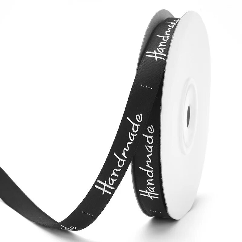 25 jardi 3/8 inča (10 mm) ručno rađena dizajnerska poliesterska vrpca za mašne Zanatske svadbene zabave DIY dekoracija Poklon pakiranje Pribor