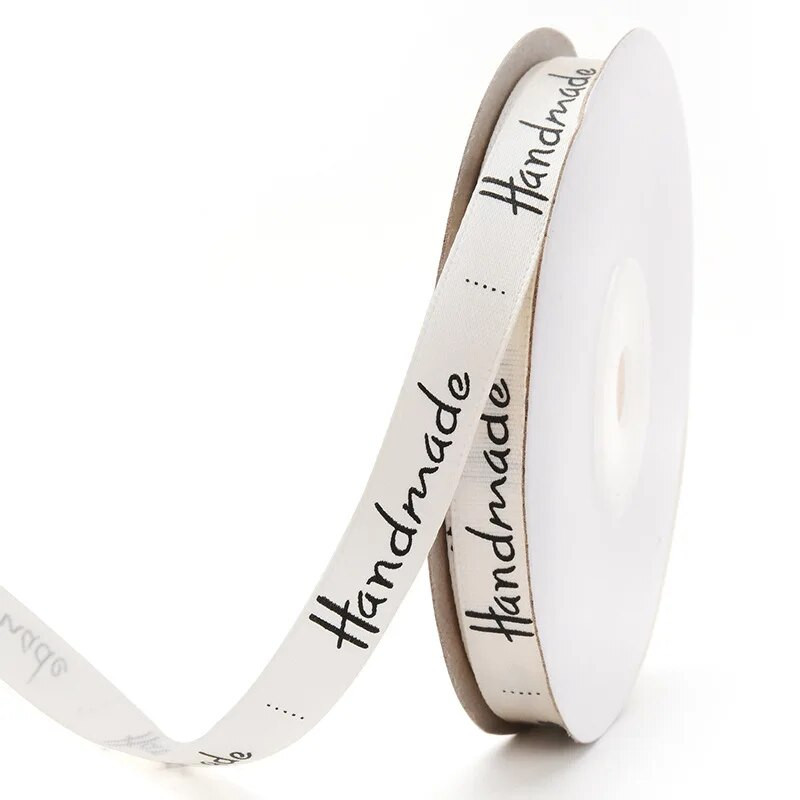 25 jardi 3/8 inča (10 mm) ručno rađena dizajnerska poliesterska vrpca za mašne Zanatske svadbene zabave DIY dekoracija Poklon pakiranje Pribor
