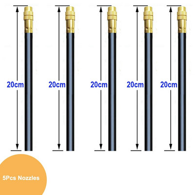 Reguleeritavad 360° pöörlevad veepihustid 20 cm universaalne sprinkler 8 mm sirge tõukelukuga vuugi niisutamise pihusti