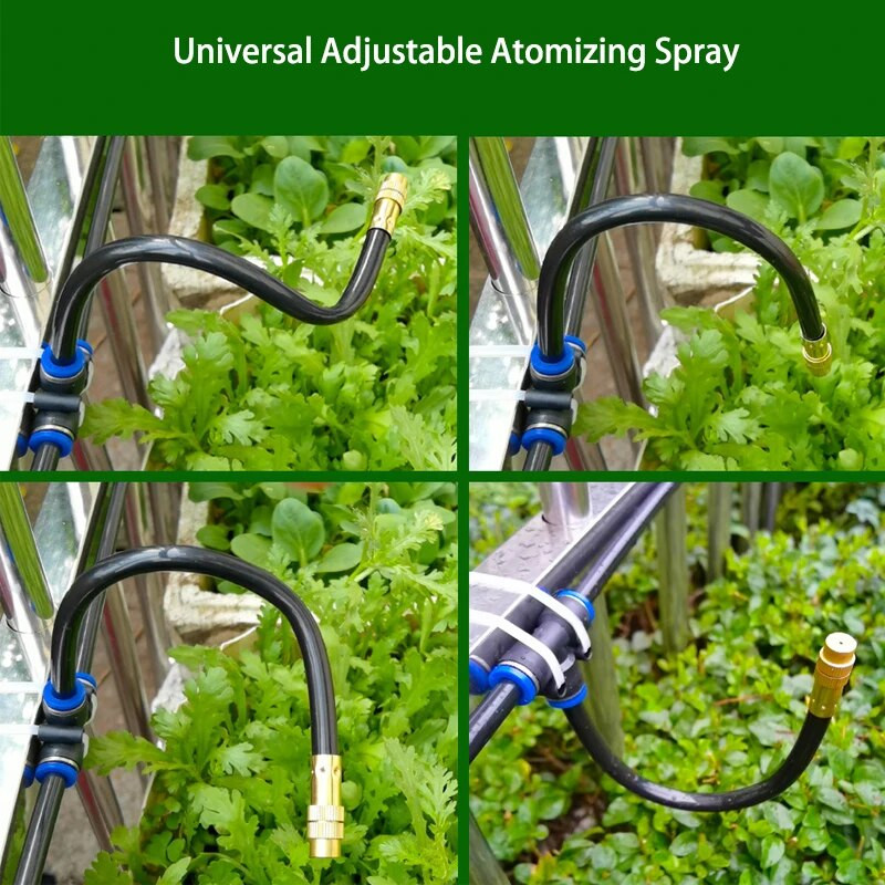 Reguleeritavad 360° pöörlevad veepihustid 20 cm universaalne sprinkler 8 mm sirge tõukelukuga vuugi niisutamise pihusti