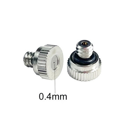 Cinkots misiņa miglošanas sprausla 10-24 UNC vītne 0,1 MM līdz 0,8 MM atvere dārza terases ūdens smidzinātājam 5 gab.