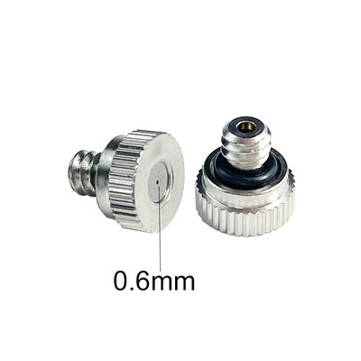Cinkots misiņa miglošanas sprausla 10-24 UNC vītne 0,1 MM līdz 0,8 MM atvere dārza terases ūdens smidzinātājam 5 gab.