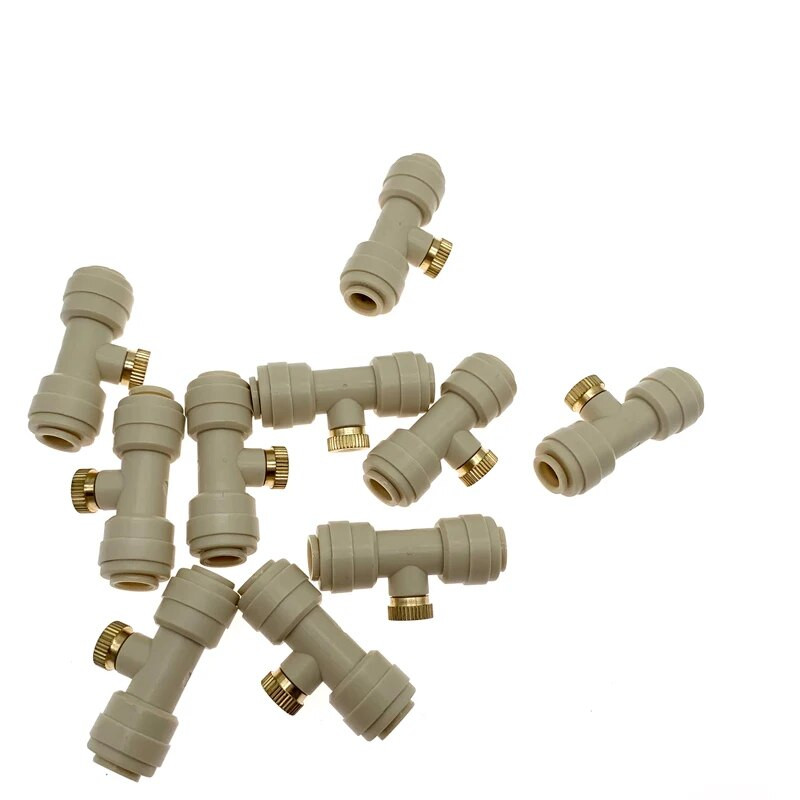 Naujausias lauko sodo purškimo purškimo purkštukas vandens rūko purškimo antgalis su sriegiu 10/24 UNC Tees Atomizador