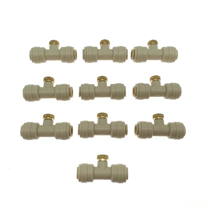 Naujausias lauko sodo purškimo purškimo purkštukas vandens rūko purškimo antgalis su sriegiu 10/24 UNC Tees Atomizador