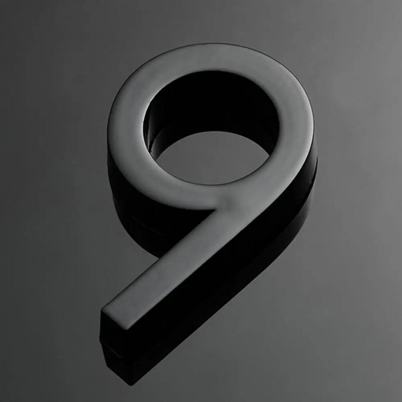 3d kućni brojevi Kućni broj sa sjenama Moderni kućni brojevi za teške uvjete za vanjska kućna ulazna vrata Otporan na hrđu za poštanski sandučić