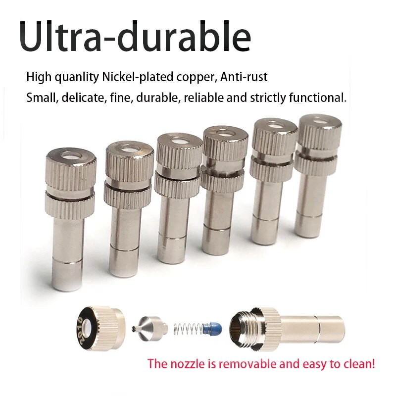 5 komada niskotlačne visokokvalitetne raspršivačke mlaznice za raspršivanje, glava za raspršivanje, glava za raspršivanje Mister Mist Spray System