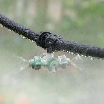 Висяща дюза против капково замъгляване Комплект за поливане Градина Ферма Напоителна система Спринклер Охлаждане Озеленяване Овлажняваща пръскачка