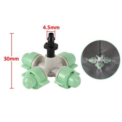 Rippuv tilkumisvastane uduotsik Kastmiskomplekt Aiatalu Niisutussüsteem Vihmutusseade Jahutus Haljastus Niisutuspihusti