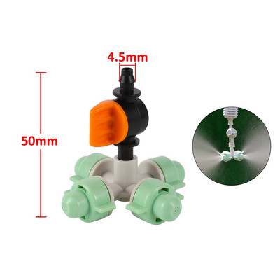 Rippuv tilkumisvastane uduotsik Kastmiskomplekt Aiatalu Niisutussüsteem Vihmutusseade Jahutus Haljastus Niisutuspihusti