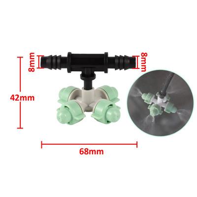 Rippuv tilkumisvastane uduotsik Kastmiskomplekt Aiatalu Niisutussüsteem Vihmutusseade Jahutus Haljastus Niisutuspihusti