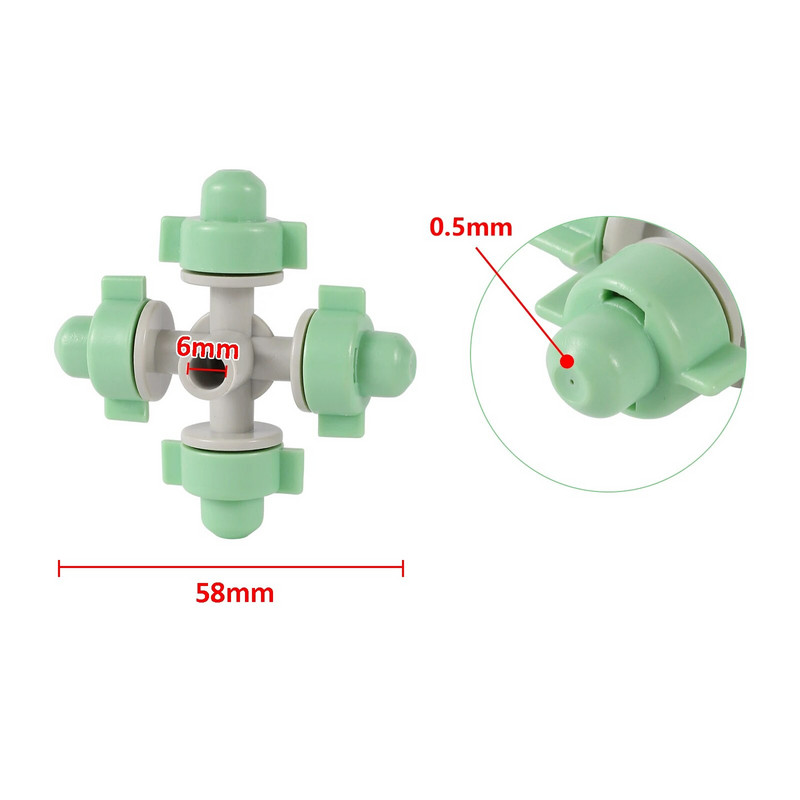 Rippuv tilkumisvastane uduotsik Kastmiskomplekt Aiatalu Niisutussüsteem Vihmutusseade Jahutus Haljastus Niisutuspihusti