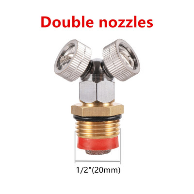 Duză pentru pulverizator de grădină din alamă 1/4" 1/2" cu 1/2/3 orificii Sprinkler de apă pentru irigarea grădinii pentru fiting de pulverizare de atomizare a pesticidelor