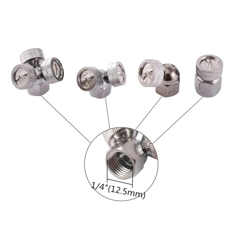 Duză pentru pulverizator de grădină din alamă 1/4" 1/2" cu 1/2/3 orificii Sprinkler de apă pentru irigarea grădinii pentru fiting de pulverizare de atomizare a pesticidelor