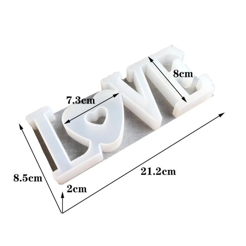 LOVE HOME Litere Mucegai Silicon Cristal Rășină Artă Meșteșuguri DIY Rășină Matrite de turnare Decorarea casei Instrument de fabricare de bijuterii