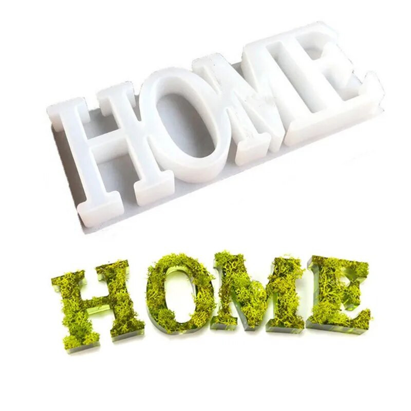 LOVE HOME Litere Mucegai Silicon Cristal Rășină Artă Meșteșuguri DIY Rășină Matrite de turnare Decorarea casei Instrument de fabricare de bijuterii
