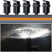 KESLA 20 buc. Sprinklere cu duză de refracție 180 de grade cu conector cu filet de 1/4 inchi sau 4/7 mm pentru irigare prin picurare cu cap de pulverizare pentru Bonsai