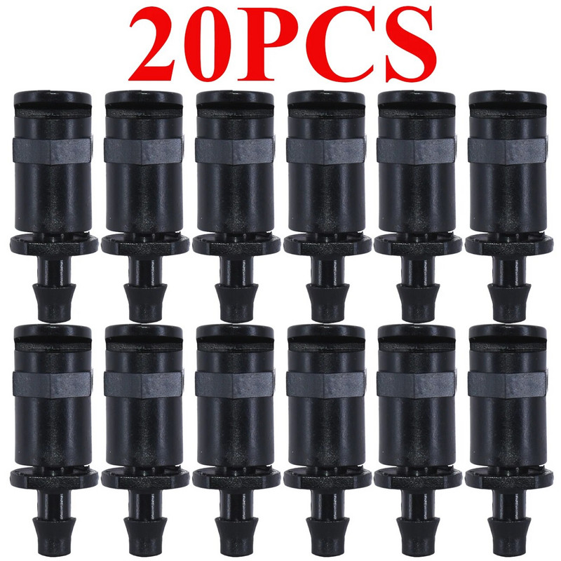 KESLA 20 buc. Sprinklere cu duză de refracție 180 de grade cu conector cu filet de 1/4 inchi sau 4/7 mm pentru irigare prin picurare cu cap de pulverizare pentru Bonsai