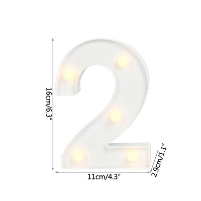 Helendav LED kiri öövalgusti loominguline 26 inglise tähestiku akulamp romantiline pulmapeo kaunistus jõulukink 16cm