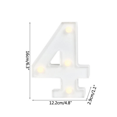 Helendav LED kiri öövalgusti loominguline 26 inglise tähestiku akulamp romantiline pulmapeo kaunistus jõulukink 16cm