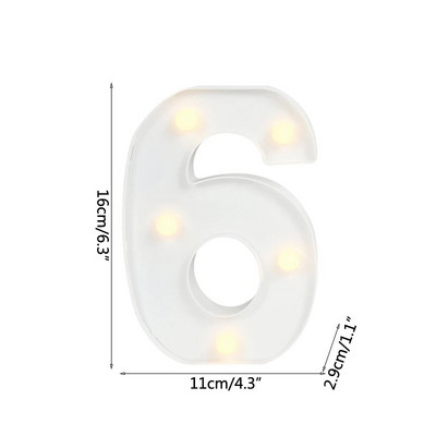Helendav LED kiri öövalgusti loominguline 26 inglise tähestiku akulamp romantiline pulmapeo kaunistus jõulukink 16cm
