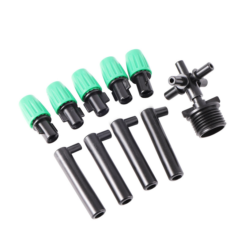 Aia niisutamise udusüsteem Kastmispihusti 5-suunaline laiaulatuslik pihustamine Uduotsik jahutus Niisutavad tarvikud