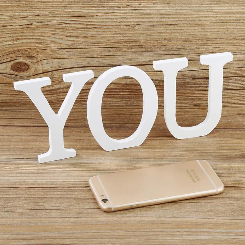 DIY Home Decor Litere albe din lemn Cuvânt alfabet alfabet mireasa petrecere de nunta decor acasă consumabile decor nautic ornamente decorare