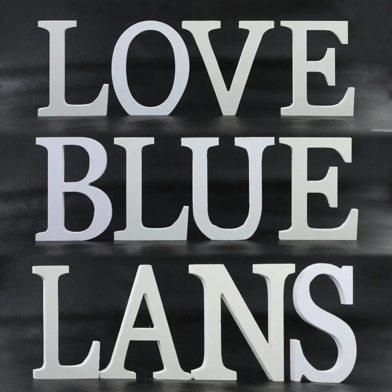 DIY Home Decor Litere albe din lemn Cuvânt alfabet alfabet mireasa petrecere de nunta decor acasă consumabile decor nautic ornamente decorare