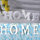 Drveni ukras od 26 slova Merry Christmas Love Home Cafe Bijela abeceda Drveni dekor Diy Samostojeći Personalizirani dizajn imena