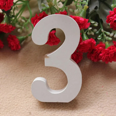 Drveni ukras od 26 slova Merry Christmas Love Home Cafe Bijela abeceda Drveni dekor Diy Samostojeći Personalizirani dizajn imena